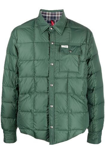 Fay quilted shirt jacket - Verde