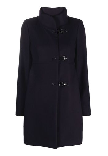 Fay hook-fastening tulip coat - Blu