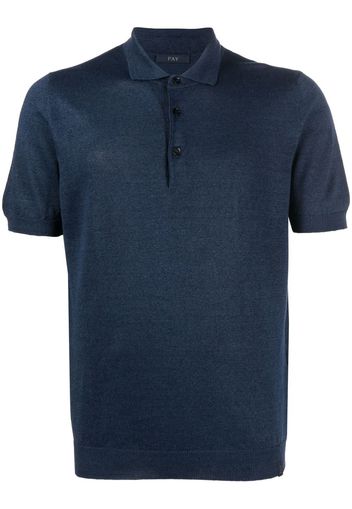 Fay short-sleeved polo shirt - Blu