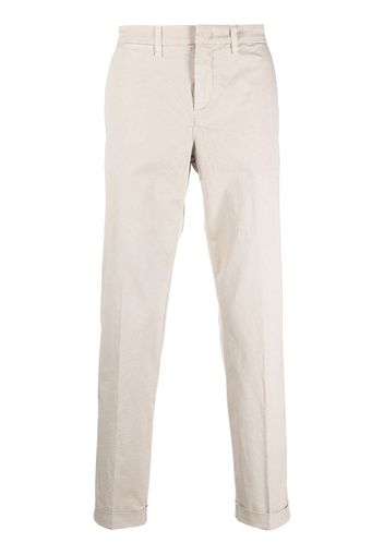 Fay slim-cut leg trousers - Toni neutri