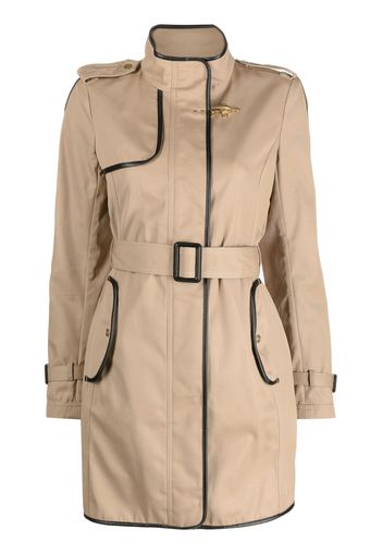 Fay contrasting-trim trench coat - Toni neutri