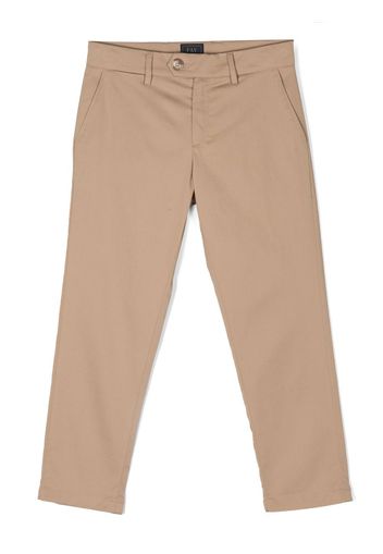 Fay Kids slim-cut leg chino trousers - Toni neutri