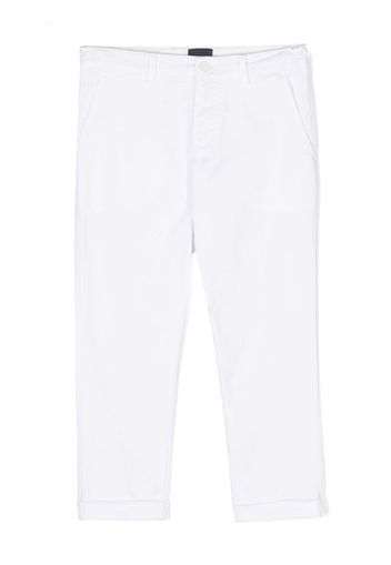 Fay Kids slim-fit trousers - Bianco