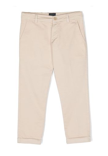 Fay Kids slim-fit trousers - Toni neutri