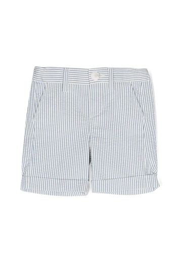 Fay Kids stripe-print turn-up shorts - Blu