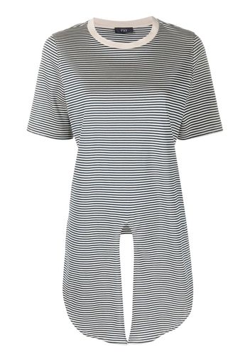 Fay knot detailing striped T-shirt - Blu