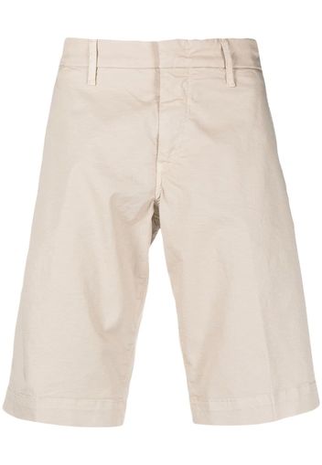 Fay logo-patch stretch-cotton bermuda shorts - Toni neutri