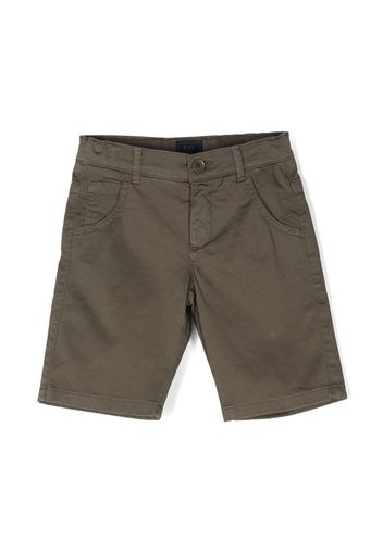 Fay Kids tailored cotton shorts - Verde