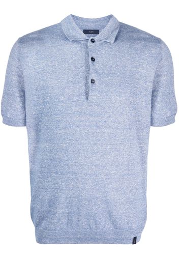 Fay knitted short-sleeve polo shirt - Blu