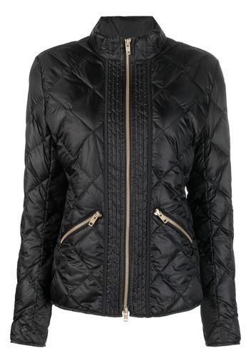 Fay diamond-quilt zip-fastening jacket - Nero