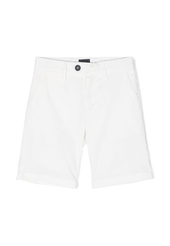 Fay Kids plain stretch-cotton shorts - Bianco