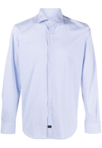 Fay spread-collar button-up shirt - Blu