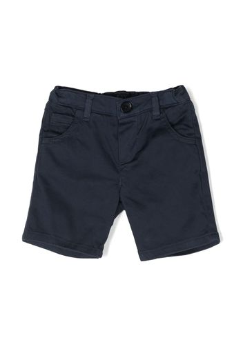 Fay Kids logo-patch shorts - Blu