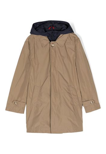 Fay Kids hooded padded parka coat - Toni neutri