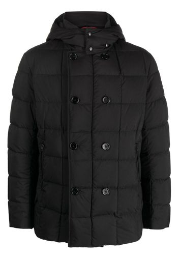 Fay detachable-hood zipped padded jacket - Nero