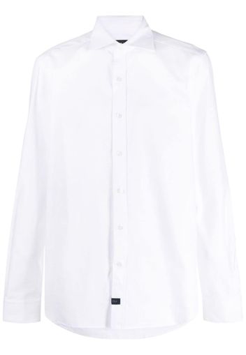 Fay spread-collar cotton shirt - Bianco