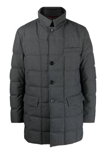 Fay notched-collar quilted down jacket - Grigio