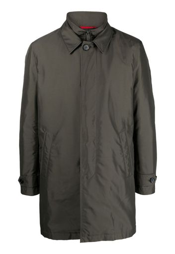 Fay double-layer camp-collar coat - Verde