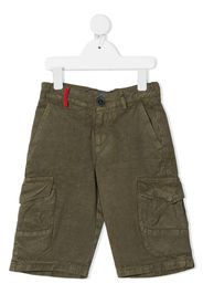 Fay Kids side flap-pocket cargo shorts - Verde