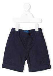 Fay Kids logo-embroidered bermuda shorts - Blu