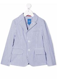 Fay Kids striped single breasted blazer - Bianco