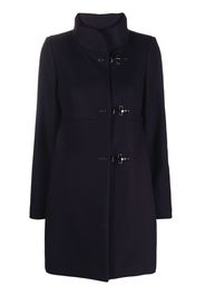 Fay hook-fastening tulip coat - Blu