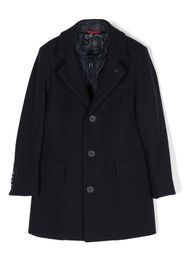 Fay Kids layered single-breasted coat - Blu