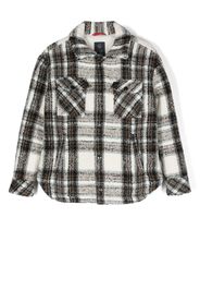 Fay Kids check-pattern shirt jacket - Toni neutri