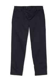 Fay Kids straight-leg cotton-blend trousers - Blu