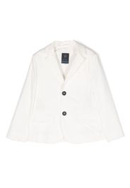 Fay Kids single-breasted cotton blazer - Bianco