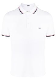 Fay embroidered-logo polo shirt - Bianco