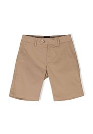 Fay Kids embroidered-logo cotton-blend shorts - Toni neutri