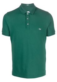 Fay embroidered-logo polo shirt - Verde