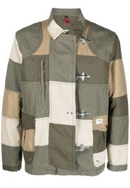 Fay patchwork shirt jacket - Verde