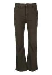 Fay flared denim trousers - Verde