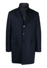 Fay Easy DB single-breasted layered coat - Blu