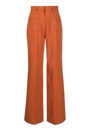 Fay Pantaloni a palazzo con pieghe - Arancione