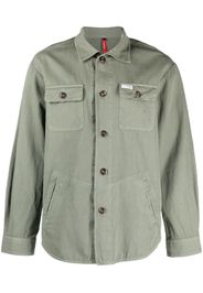 Fay button-up shirt jacket - Verde