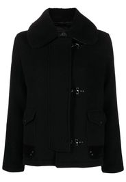 Fay faux-fur collar wool jacket - Nero