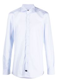 Fay cutaway-collar cotton shirt - Blu