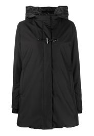 Fay high-neck hooded parka coat - Nero