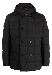 Fay detachable-hood zipped padded jacket - Nero