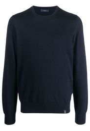 Fay crew-neck virgin wool jumper - Blu