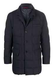 Fay notched-collar quilted down jacket - Blu