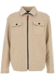 Fay fleece-texture jacket - Toni neutri