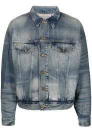 FEAR OF GOD ESSENTIALS stonewashed trucker denim jacket - Blu