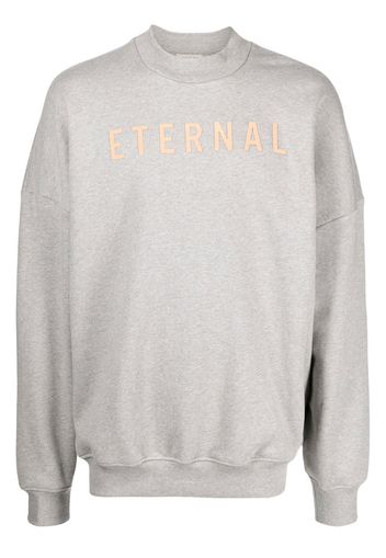 Fear Of God Eternal slogan-print sweatshirt - Grigio