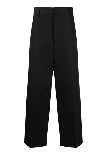 Fear Of God logo-patch wide leg trousers - Nero