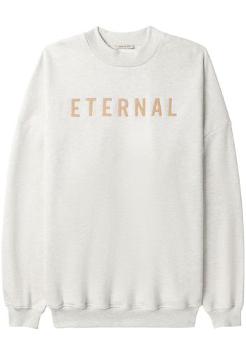 Fear Of God logo-print long-sleeved cotton sweatshirt - Toni neutri
