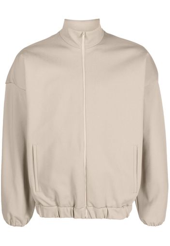 Fear Of God logo-embossed track jacket - Marrone